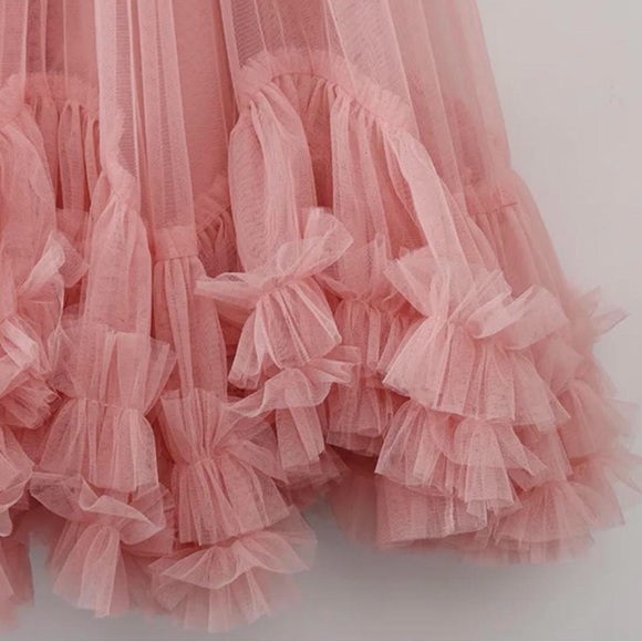 Chiffon skirt with Boxed Ruffled Trim, One size - Picture 3 of 3